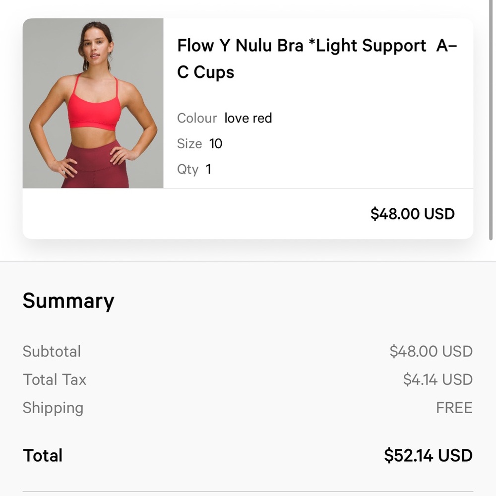 Lululemon Flow Y Bra - Picture 3 of 3